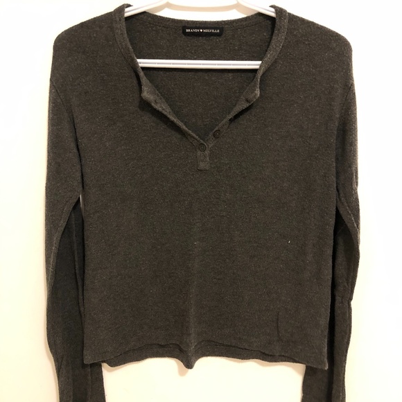 Grey Button Up Long sleeve - Picture 1 of 3